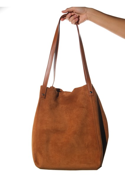 Alfred Taba Hakiki Deri Süet Kadın Omuz Çantası fırsatları