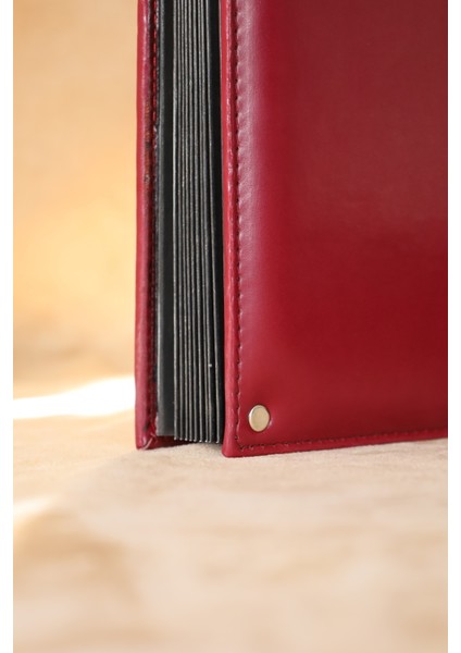 Kırmızı Deri Imza Klasörü - Mapa Sunum Dosyası - Evrak Klasörü (10 Yapraklı) fırsatları