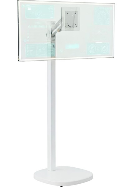 STD5611TW 17"-35" Amortisörlü Tekerlekli Vesa Uyumlu Dikey/yatay Mobil Monitör/tv Standı