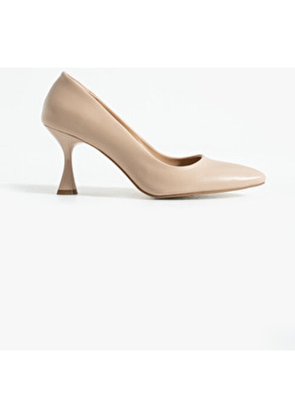 Bej Mat Vegan Deri 7cm Ince Topuklu Hafızalı Pedli Sivri Burun Günlük Ofis Abiye Stiletto indirimleri