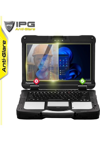Panasonic Toughbook 40/ Fz-40 Endüstriyel Laptop 14" Ipg Anti-Glare Parlama Önleyici Ekran Koruyucu