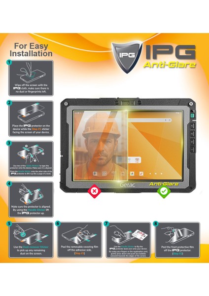 Panasonic Toughbook 40/ Fz-40 Endüstriyel Laptop 14" Ipg Anti-Glare Parlama Önleyici Ekran Koruyucu modelleri