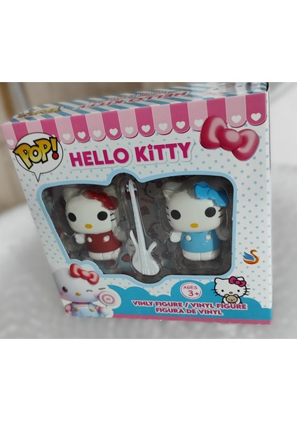Hello Kitty 2 Li Figür Seti 5cm AD2190