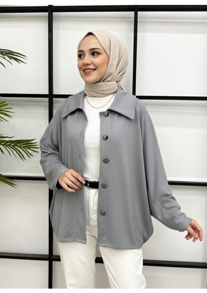 Casual Relax Fit Giy Çık-Gri