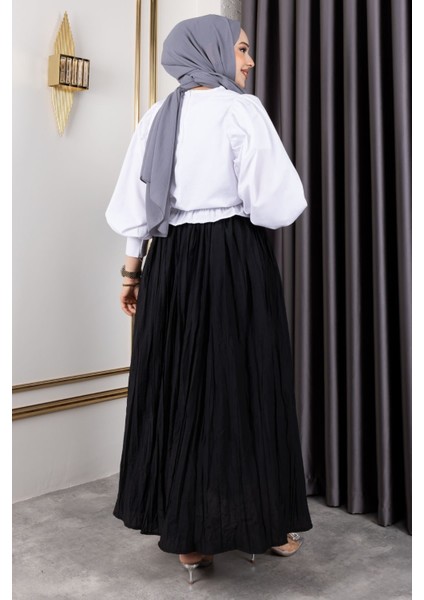 Astarlı Kraş Etek-Siyah