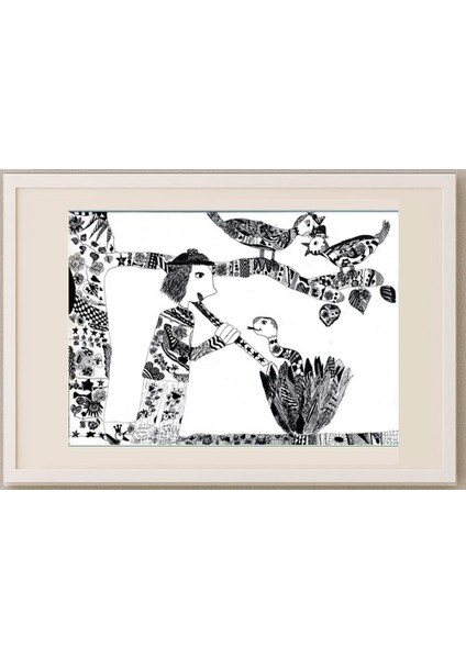 Sztefanyuk Olga 43x30cm Orijinal Karikatür Tablo fırsatları