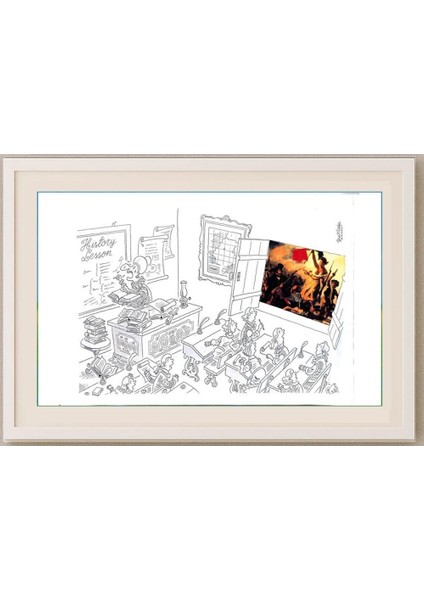 Neltair Abrfu Santago 43x30cm Orijinal Karikatür Tablo fırsatları