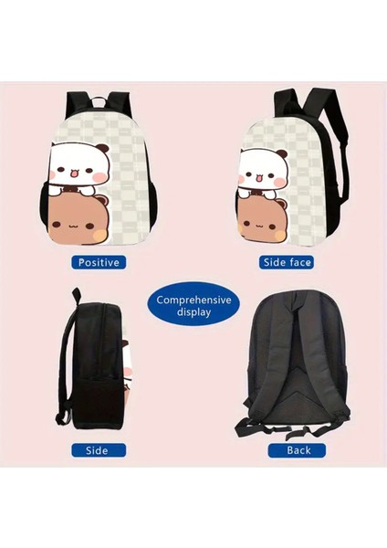 Dudu ve Bubu Figürlü 3 Lü Çocuk Sırt Çantası Seti (Sırt Çantası / Beslenme Çantası/kalemlik) AD12115 modelleri