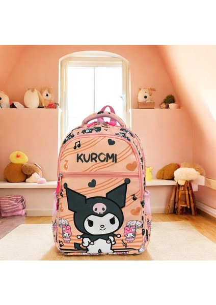 2'li Çocuk Sırt Çantası Seti Kuromi Figürlü (Sırt Çantası/beslenme Çnt.)