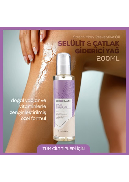 Sıkılaştırıcı ve Selülit & Çatlak Giderici Yağ 200 ml | Hamilelik ve Sonrası Kullanıma Uygun, Doğal Bitkisel Formül fiyatları