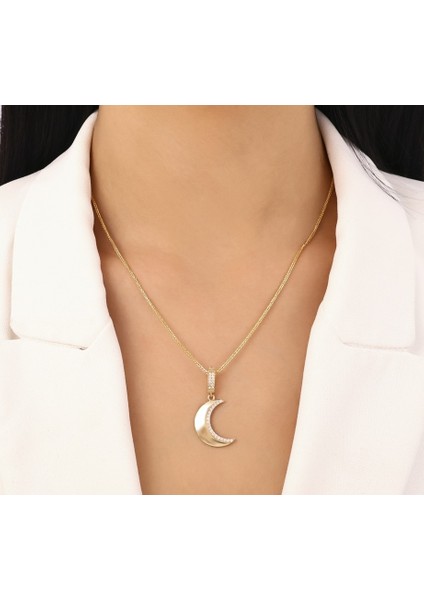 Altın Hilal Kolye Ucu - 14K modelleri