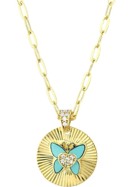 Kelebek Figürlü Altın Kolye - 14K fiyatları