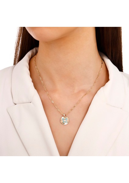 Kelebek Figürlü Altın Kolye - 14K modelleri