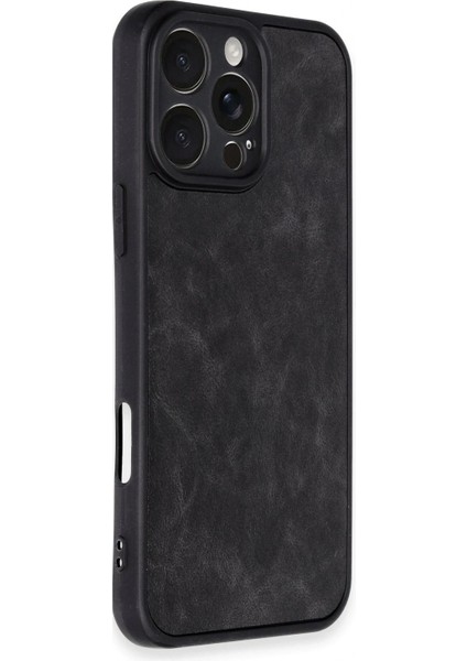 iPhone 16 Pro Kılıf Aras Deri Kapak - Siyah (K95) fiyatları