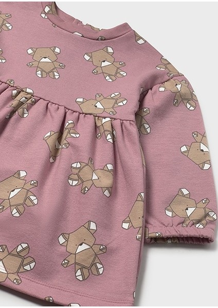 Pembe Kız Bebek Desenli Elbise 2916 modelleri