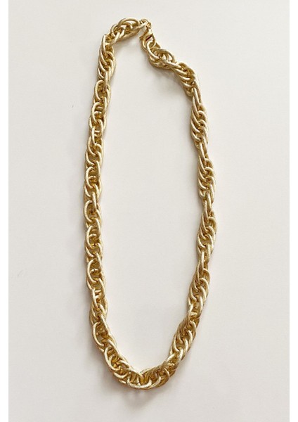 Işıltılı Zincir Uzun Gold Kolye modelleri