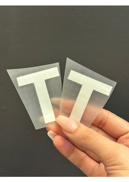 2 Li Ütü Ile Yapışan T Harfi Arma Transfer Baskı modelleri