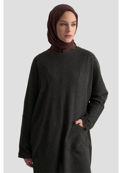 Basic Örme Tunik 25KD1118 Siyah fırsatları