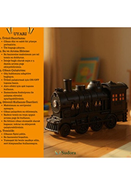 Tren Tasarımlı Hava Nemlendirici