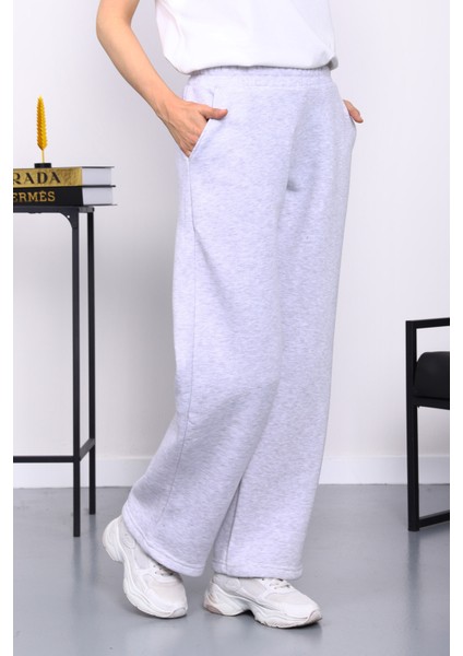 Gri Bel Lastikli Şardonlu Eşofman Altı fiyatları