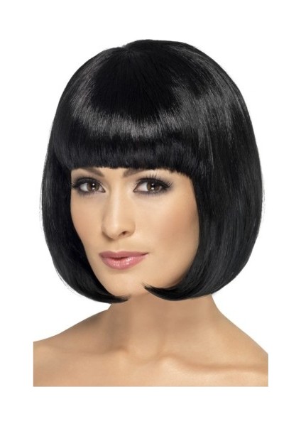 Siyah Renk Parti Peruğu Küt Saç fiyatları