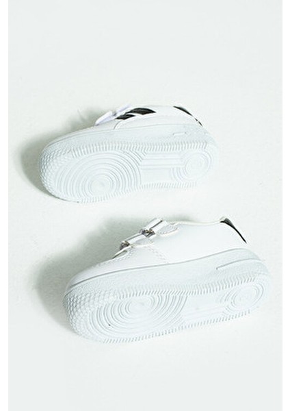 Çocuk Unisex Beyaz Sneakers Cırtlı Spor Rahat Çocuk Ayakkabısı modelleri