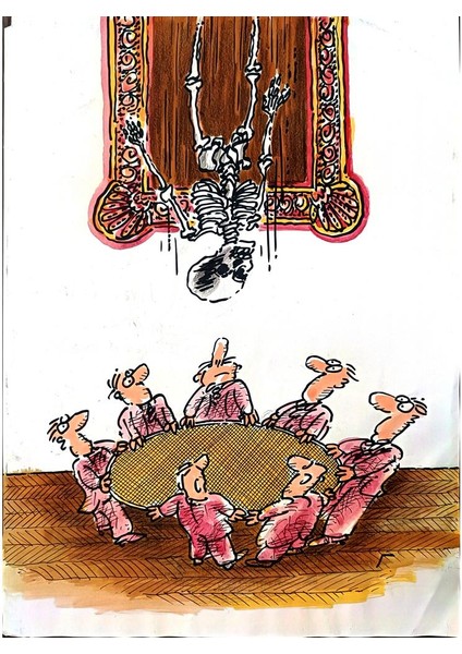 Ignjat Gatalo 43x30cm Orijinal Karikatür Tablo modelleri