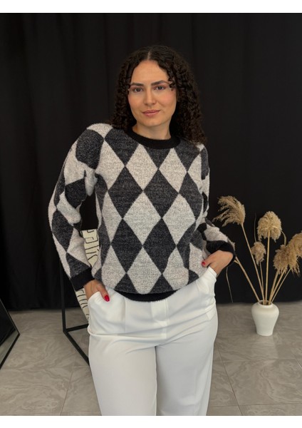 Jakarlı Argyle Model Kazak indirimleri