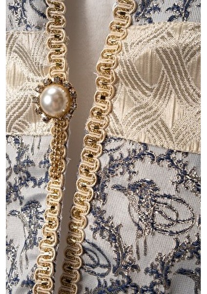 Erkek Bebek Şık Mevlütlük ve Sünnetlik Tulum ve Şapka Seti – Altın Işlemeli fiyatları