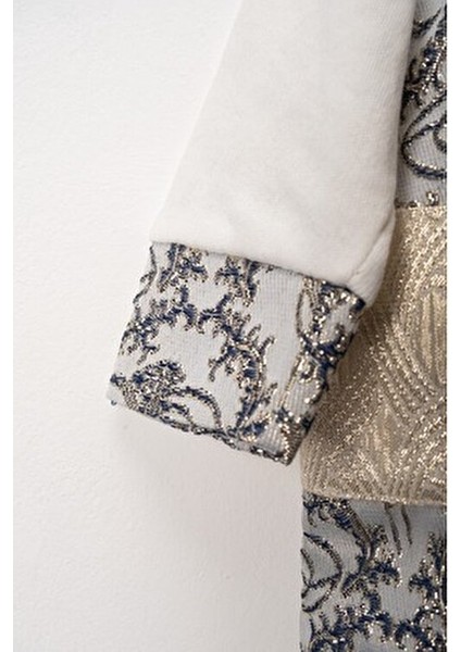 Erkek Bebek Şık Mevlütlük ve Sünnetlik Tulum ve Şapka Seti – Altın Işlemeli modelleri