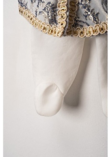 Erkek Bebek Şık Mevlütlük ve Sünnetlik Tulum ve Şapka Seti – Altın Işlemeli indirimleri