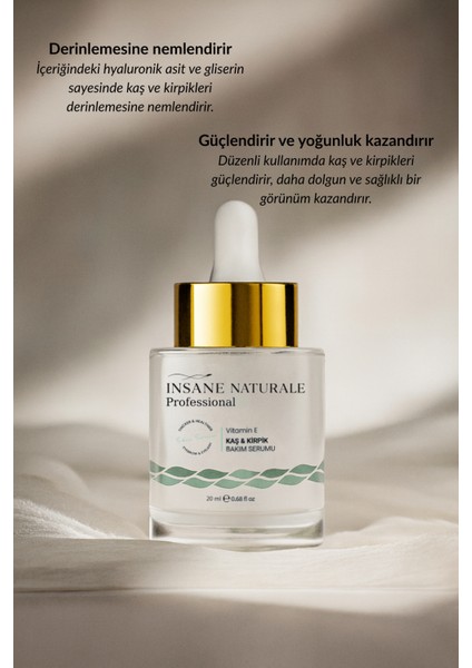 Insane Naturale Kaş Kirpik Serum 20 ml modelleri