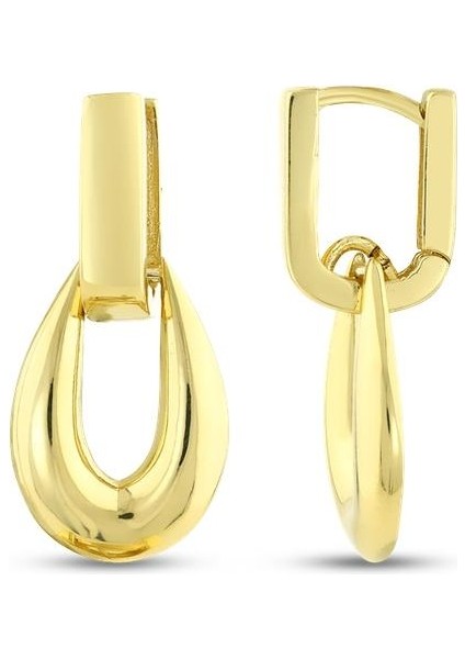 Altın Tasarım Küpe - 14K