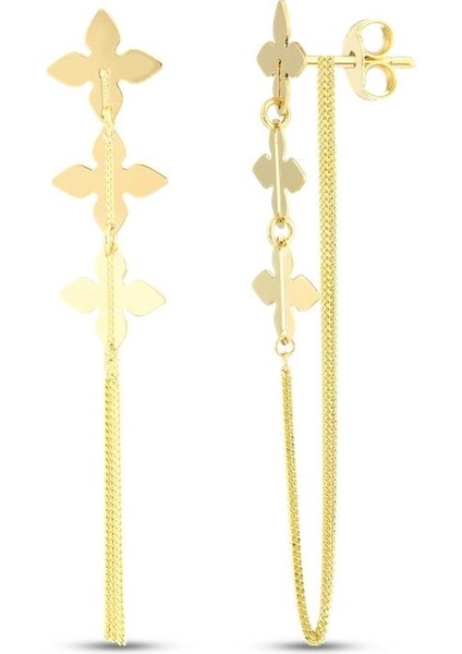 Tasarım Altın Küpe - 14K