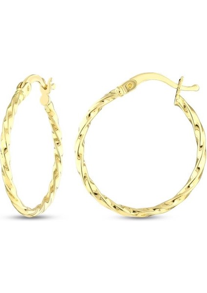 Altın Halka Küpe - 14K