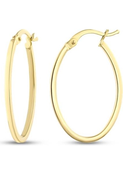 Altın Halka Küpe - 14K