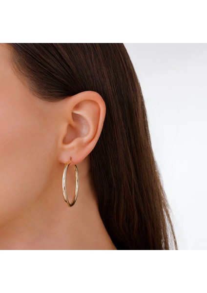 Altın Halka Küpe - 14K modelleri