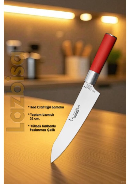 Red Craft Serisi Mutfak Bıçak Kiritsuke Şef Bıçağı Et Ekmek Sebze Salata Şef Bıçağı Hds-42 fiyatları