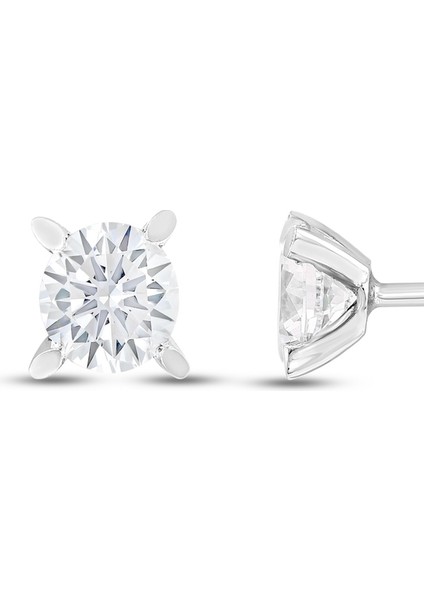 Altın Tektaş Küpe - 14K fiyatları