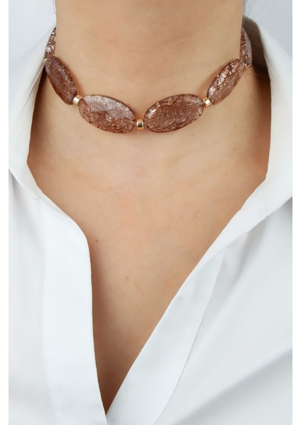 Gold Detay Choker Kolye fiyatları