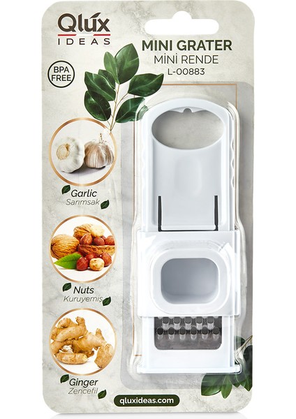 Mini Rende Sarımsak Ceviz Fındık Rendesi Qlux Paslanmaz Çelik Bpa Içermez L-00883 modelleri