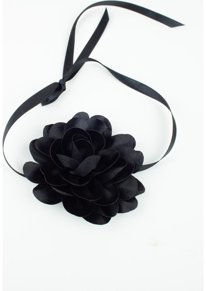 Kumaş Choker Gül Kolye modelleri
