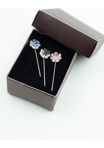 Kristal Taşlı Başörtüsü Iğnesi