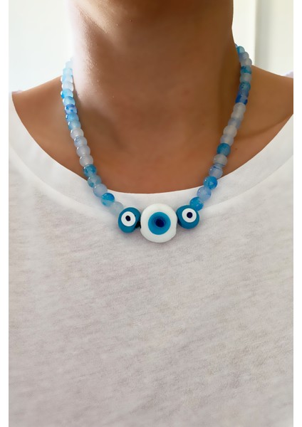 Üç Nazar Boncuklu Kolye fiyatları