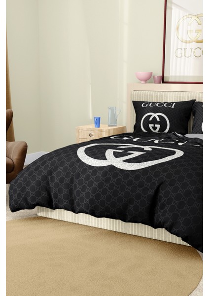 Nevresim Takımı Çift Kişilik Pamuklu Saten Kumaş 6 Parça 3D Dijital Baskı Duvet Cover Set Model No: fiyatları