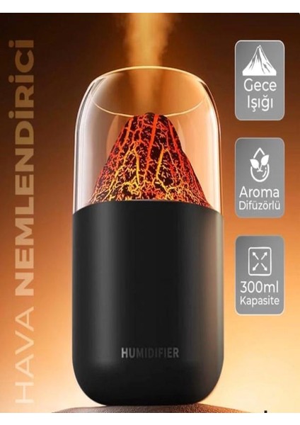 Humidifier 330 ml Hava Nemlendirici Buhar Makinesi Ultrasonik Aroma Difüzör Oda Nemlendirici Işıklı indirimleri