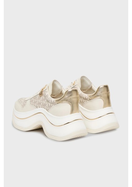 Deri Karışımlı Kalın Tabanlı Logolu Sneaker Ayakkabı 43F5ARFS2L150 Bayan Ayakkabı 43F5ARFS2L 150 fırsatları