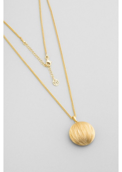 Elara Yıldızı 18 Ayar Sarı Altın Kaplama 55 cm Gümüş Kolye