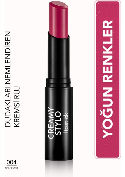 Creamy Stylo Yarı Parlak Bitişli Kremsi Ruj (04 Raspberry) 8682536013642