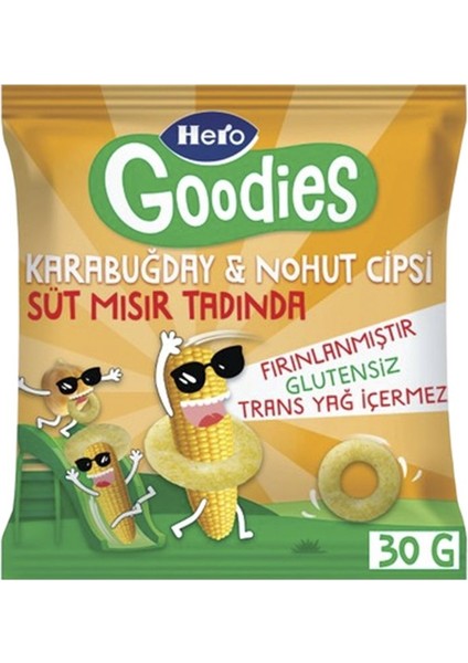 Hero Goodies Sut Misirli Cips 30GR 4 Adet